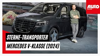 Mercedes VKlasse 2024 SKlasseFeeling im VanSegment  AUTO ZEITUNG [upl. by Ehrsam]