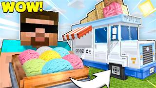 I OPENED AN ICE CREAM TRUCK IN MINECRAFT [upl. by Ydnal]