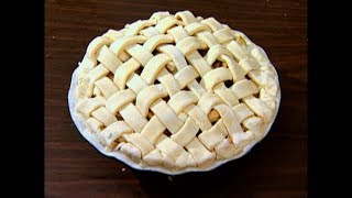 How To Make a Lattice Top For a Pie [upl. by Ariat]