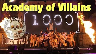 Academy of Villains House of Fear  Halloween Horror Nights 26 [upl. by Mukul592]