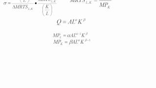 Econ  CobbDouglas Elasticity of Substitution [upl. by Gytle866]