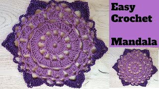 EASY CROCHET MANDALA [upl. by Obel]