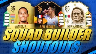 800K900K1 MILLION COIN TEAM SQUAD BUILDER SHOUTOUTS FIFA 19 ULTIMATE TEAM [upl. by Ternan]