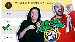 WIE GUT KENNST DU SPIEL MIT MIR CHALLENGE Kaan amp Dania testen ihr Wissen auf Testedich [upl. by Cuhp]