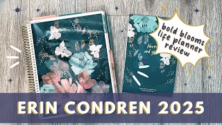 Erin Condren 2024 2025 Life Planner  Bold Blooms Review and Walk Through [upl. by Atnauqahs524]