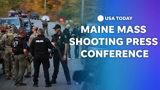 Watch Maine officials give update on mass shooting  USA TODAY [upl. by Ellivro666]