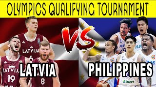 LIVE GILAS PILIPINAS vs LATVIA Olympics Qualifying Tournament Simulation [upl. by Joris]