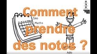 Français Rapide  Comment prendre des notes Prise de notes [upl. by Homere15]