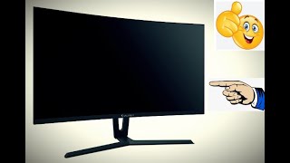 Unboxing and installation of AOPENACER 24inch Curve Gaming Monitor  24HC1QR Black [upl. by Charline]