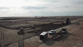 Feedlot Compacted Concrete™ hard surfacing in Western Canada  Bonhomie Cement [upl. by Verina]