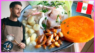 CEVICHE PERUANO Receta paso a paso Uno de mis platos favoritos [upl. by Yrem]