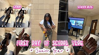 FIRST DAY OF SCHOOL VLOG  Junior Year  School vlog GRWM  Season 3 Episode 4 ☆ [upl. by Oreves]