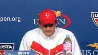 US Open Roger Federer Press Conference 90608 [upl. by Wampler504]