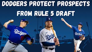 Dodgers prospects Hunter Feduccia Landon Knack amp Nick Frasso protected from Rule 5 Draft [upl. by Dorwin421]