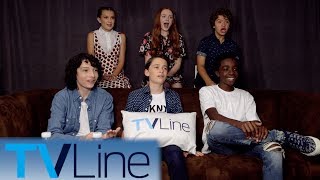 Strangers Things Cast Interview  ComicCon 2017  TVLine [upl. by Aenaj]