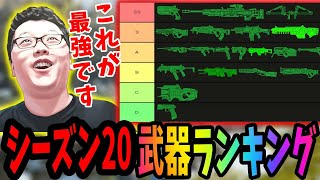 【APEX】ALGS解説者が決めるシーズン20の武器ランキング紹介！【shomaru7エーペックスレジェンズAPEX LEGENDS】 [upl. by Adnwahsar]