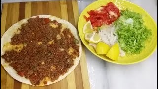 LAVAŞTAN LAHMACUN YAPTIK TAVADA [upl. by Akena]