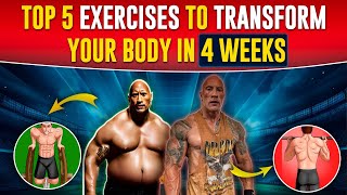 Rocks Secret Revealed  These TOP 5 Exercises Can TRANSFORM Your Body In JUST 4 WEEKS [upl. by Adahs]