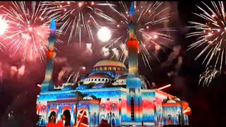 SHARJAH LIGHTS FESTIVAL 2020 And FIREWORKS SHARJAH UAE [upl. by Cerell]