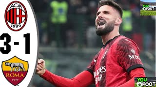 DEBRIEF AC MILAN 31 AS ROME LAC MILAN ENVOIE UN MESSAGE À TOUTES LEUROPE [upl. by Schulz]