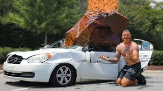 Destroying My Friends Car And Surprising Him With A New One [upl. by Dez]