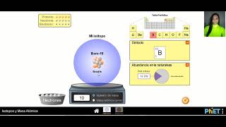 Tutorial de la simulación de Isótopos y Masa Atómica [upl. by Dasi259]