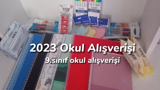 Okula dönüş💓  2023 okul alışverişi  9sınıf Naz Daily💗✨️ [upl. by Ardnuasac]