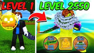 Noob To MAX LEVEL The EASY WAY in Blox Fruits [upl. by Anan]