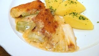 Überbackener Lauch in Käsesauce [upl. by Mundt]