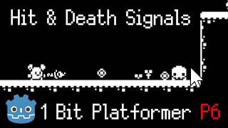 Hitboxes Hit Death QueueFree from Scene  1 Bit Projectile Platformer Part 6  Godot 43 Series [upl. by Eijneb804]