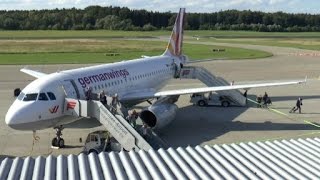 Germanwings A319 evening arrival amp departure  FDH  22082014 [upl. by Boleyn]