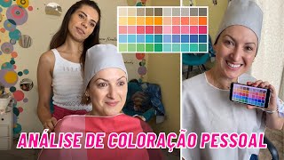 COMO DESCOBRIR SUA CARTELA DE CORES NA PRÁTICA ANÁLISE DE COLORAÇÃO PESSOAL [upl. by Ainesej]