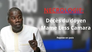 Nécrologie  Décès du Journaliste Mame Less Camara [upl. by Ydnor183]