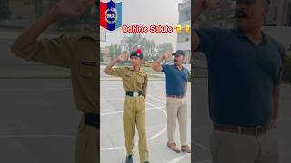 Drillinstructor amp cadet demo 🇮🇳👌 Dahine salute 🫡 ncc shortvideo shorts trending shortsfeed [upl. by Alil]