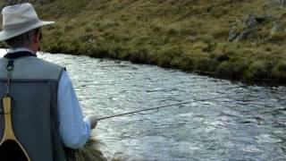 Dryfly fishing for trout  Eucumbene River NSW Australia [upl. by Lindley19]