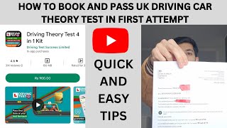 How to BOOK and PASS UK Car Driving Theory test in 1st Attempt 2023  DVLA App  Quick Tips  100 [upl. by Caia]