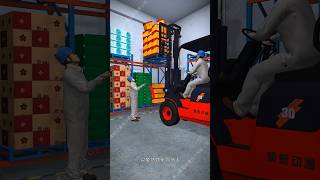 Warehouse 😰 Forklift Accident shorts 3danimation [upl. by Ladonna]