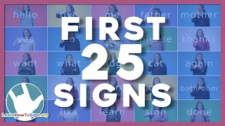 25 ASL Signs You Need to Know  ASL Basics  American Sign Language for Beginners [upl. by Benjie290]