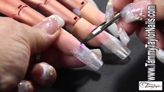 ♡ Nail Art Ice Tips  Frost In Ice Design [upl. by Johiah]