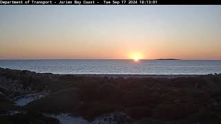 Jurien Bay coast sunset Tue 17 Sep 2024 [upl. by Idnem]