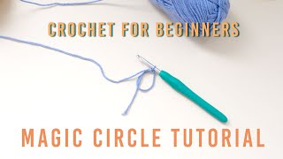 2 MINUTES ONLY How to Crochet a Magic Circle  Magic Ring  Magic Loop For Beginners  Tutorial [upl. by Ahpla]