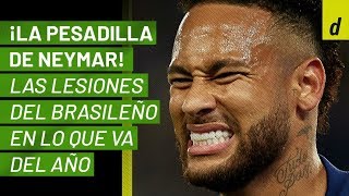 ¡La pesadilla de Neymar Las lesiones del brasileño en lo que va del año [upl. by Emil133]