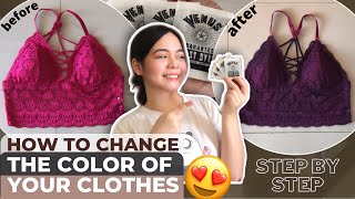 PAANO MAG JOBOSDYE NG DAMIT HOW TO DYE CLOTHES  easy step by step [upl. by Aohsoj]