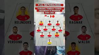 FULL NATURALISASI  FORMASI TERBAIK TIMNAS INDONESIA VS BAHRAIN DAN CINA shorts [upl. by Bolen]