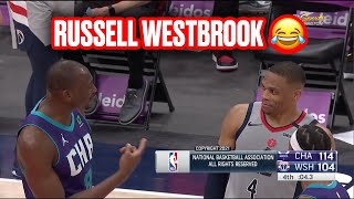 Russell Westbrook Checks On Bismack Biyombo After Posterizing Him [upl. by Annailuj]