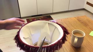 basic fixing old lamp shade [upl. by Ayital]