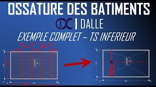 Ossature des Bâtiments  Dalles  Exemple complet et représentation sur plan [upl. by Eimor]