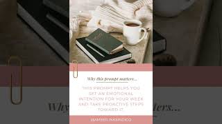 Daily Journal Prompts by Amber InkampIndigo journalingforselfgrowth journal prompts affirmations [upl. by Enyluqcaj]