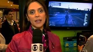 GTA V no Jornal da Globo  2009 [upl. by Dewees]