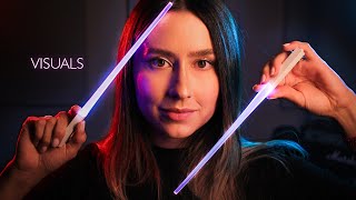 ASMR Scanning You For Better Sleep ✨ Up Close Visual Triggers Lightsabers Hand Movement [upl. by Ailliw]